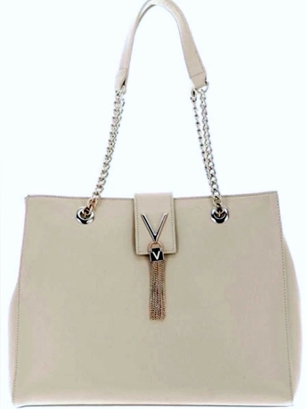 “Mario Valentino” Ivory Color Bag.